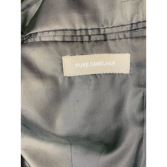 Blazer Mens Size 42L 100% Pure Camel Hair Black Today's Man Sports Coat 2 Button - Picture 13 of 15